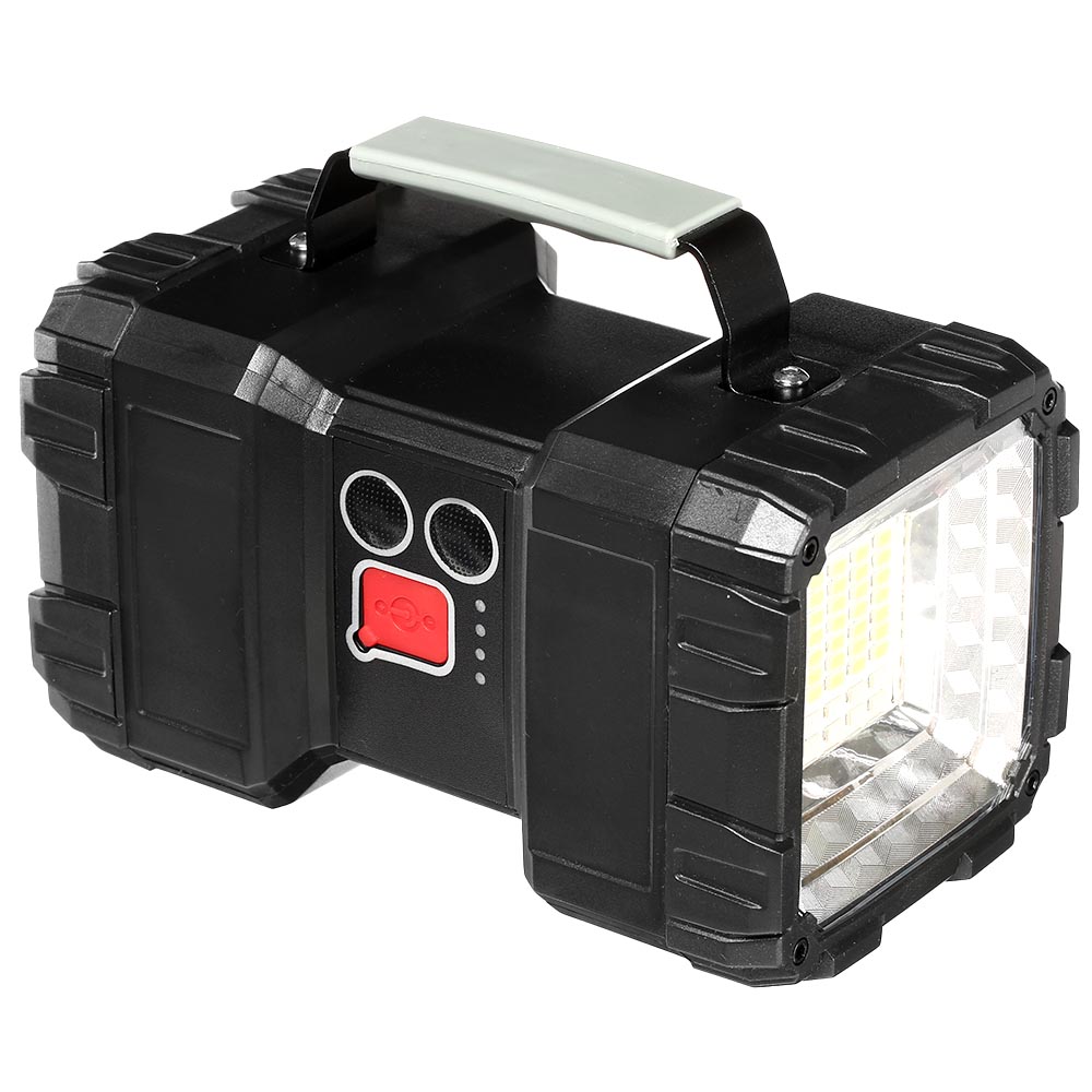 LED Handscheinwerfer W844 1200 Lumen mit Powerbank schwarz inkl. Akku und USB-Ladekabel
