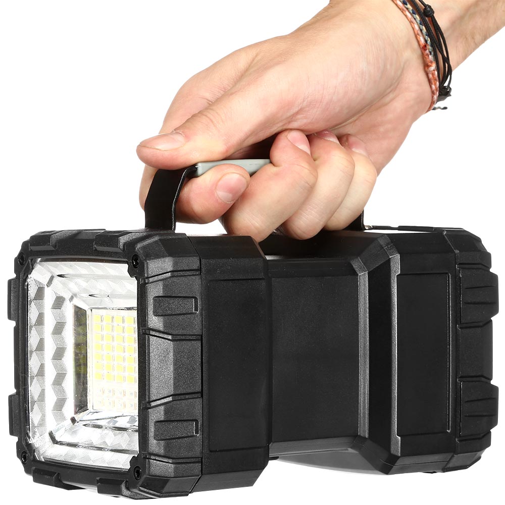 LED Handscheinwerfer W844 1200 Lumen mit Powerbank schwarz inkl. Akku und USB-Ladekabel Bild 9