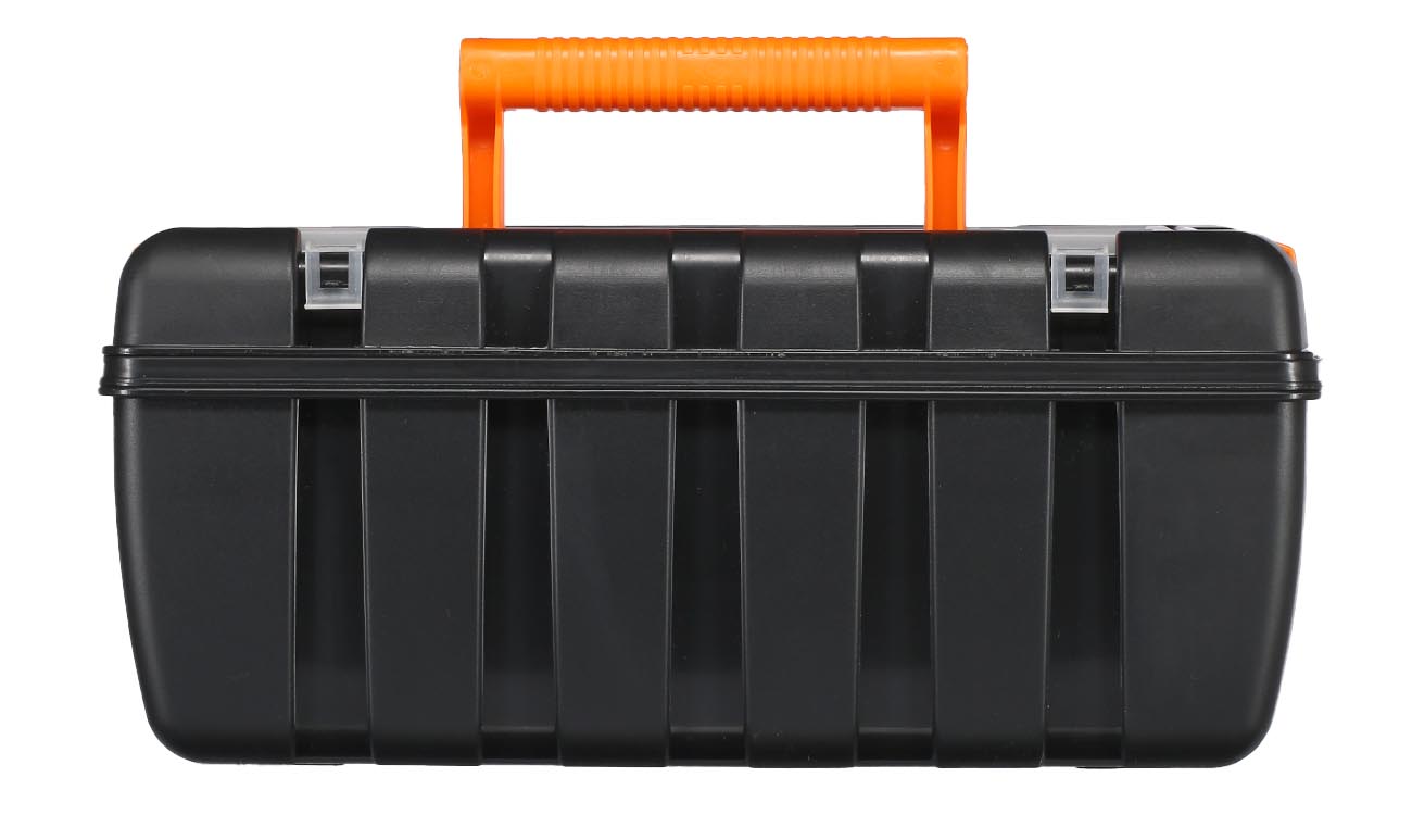 Werkzeugkiste mit Zwischenfach 37 x 20 x 16 cm schwarz/orange Bild 2