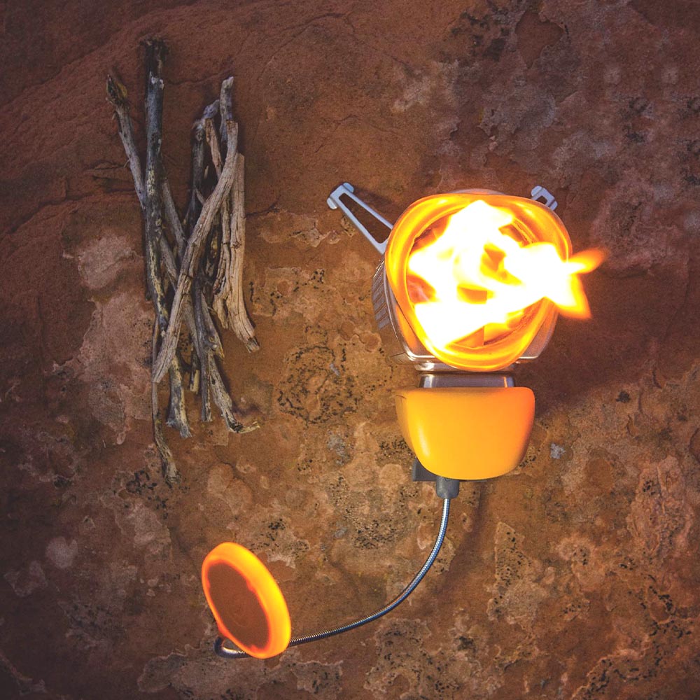 BioLite CampStove 2+ stromerzeugender Holz Camping Kocher mit Powerbank inkl. 100 Lumen FlexLight und Zubehr Bild 5