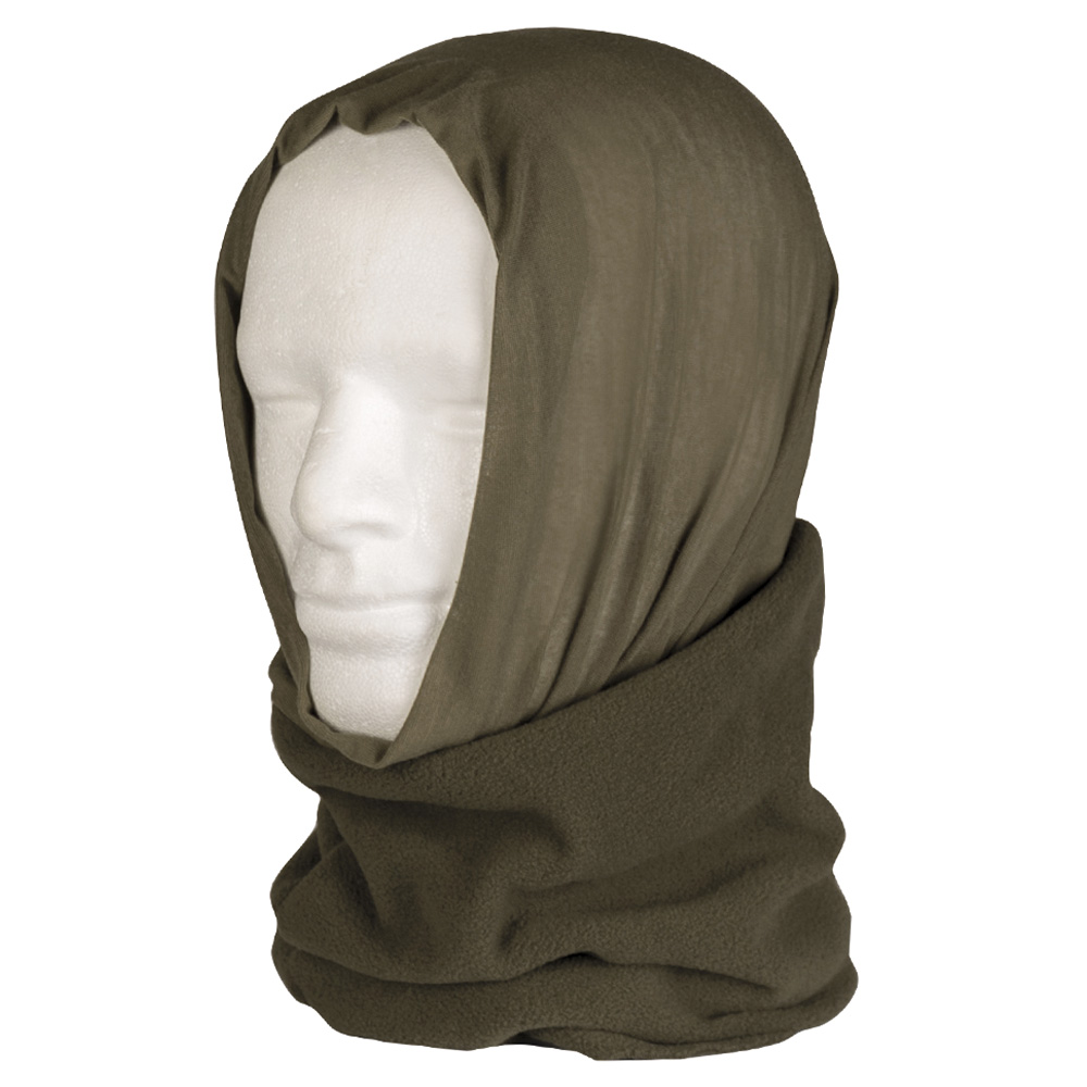 Mil-Tec Multifunktionstuch Headgear Fleece oliv Winterversion