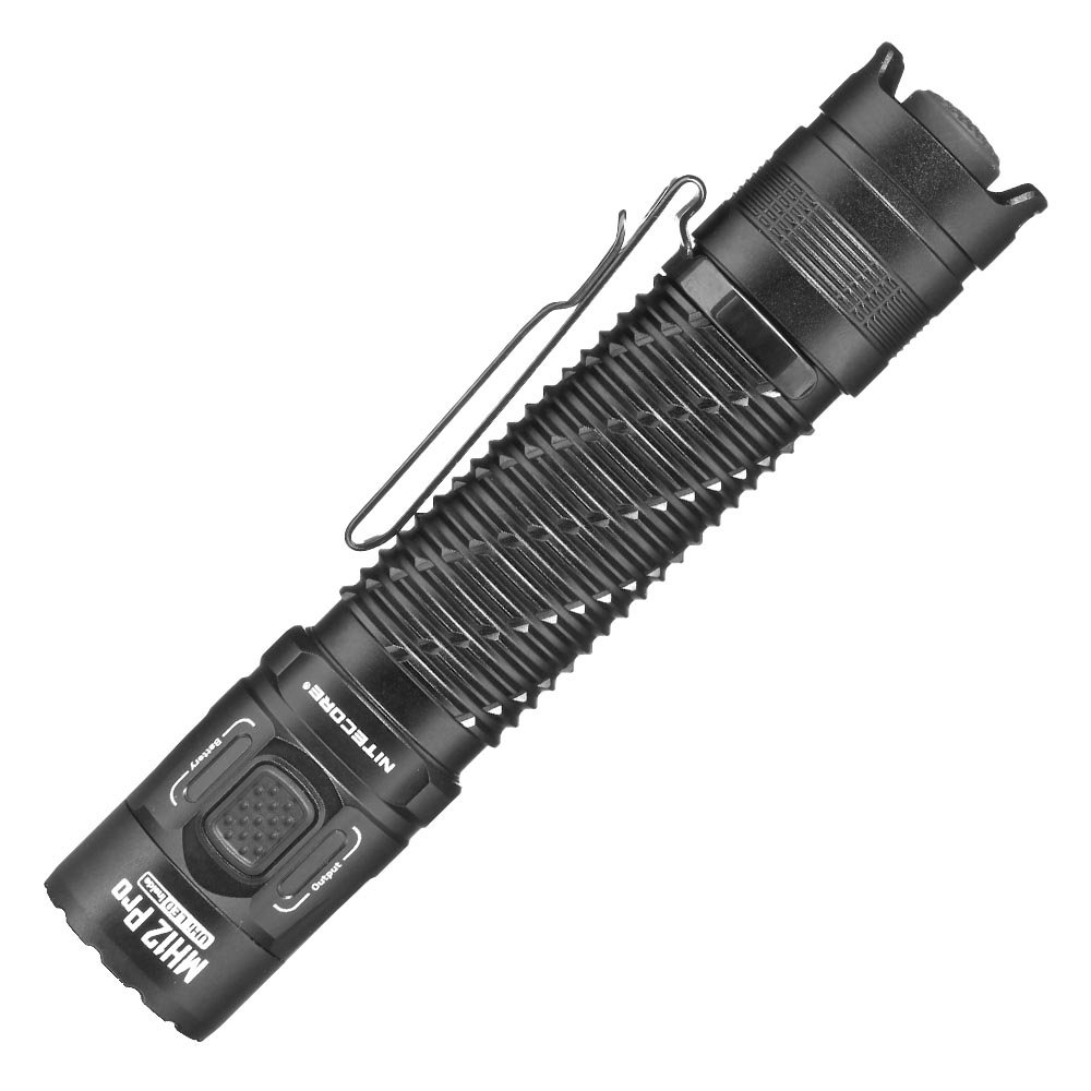 Nitecore LED-Taschenlampe MH12 Pro 3300 Lumen inkl. Akku, Nylonholster, Grtelclip, Ladekabel und Lanyard schwarz Bild 1