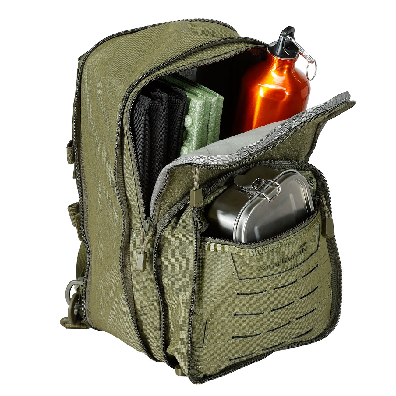 Pentagon Rucksack/Tasche Quick Bag 5-17 Liter oliv Bild 9