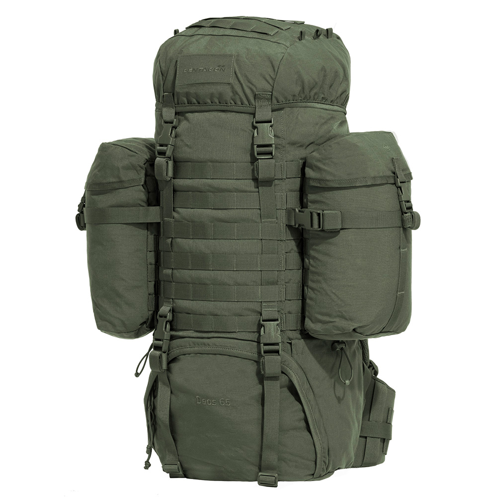 Pentagon Rucksack Deos 65 Liter oliv inkl. Regenschutz