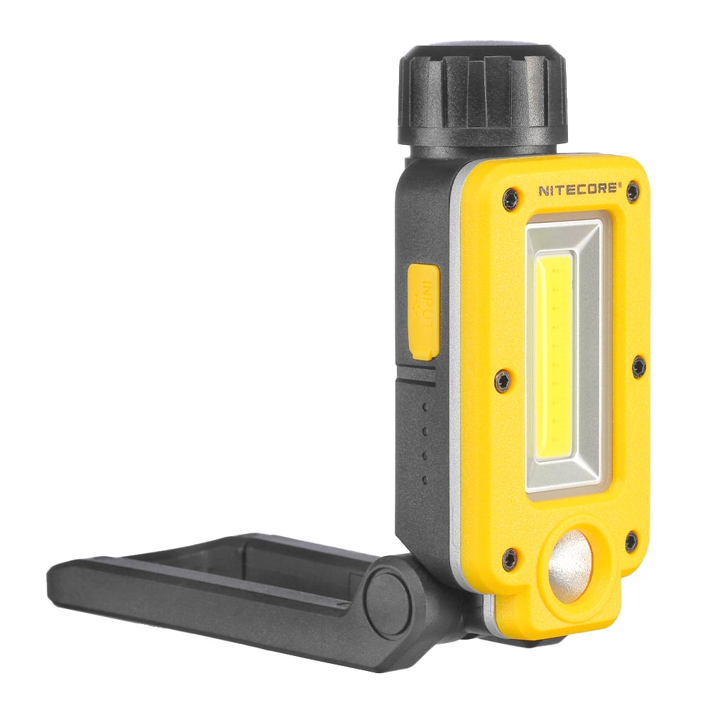 Nitecore NWL20 LED-Arbeitsleuchte 600 Lumen inkl. Akku und USB-C Ladekabel gelb/schwarz