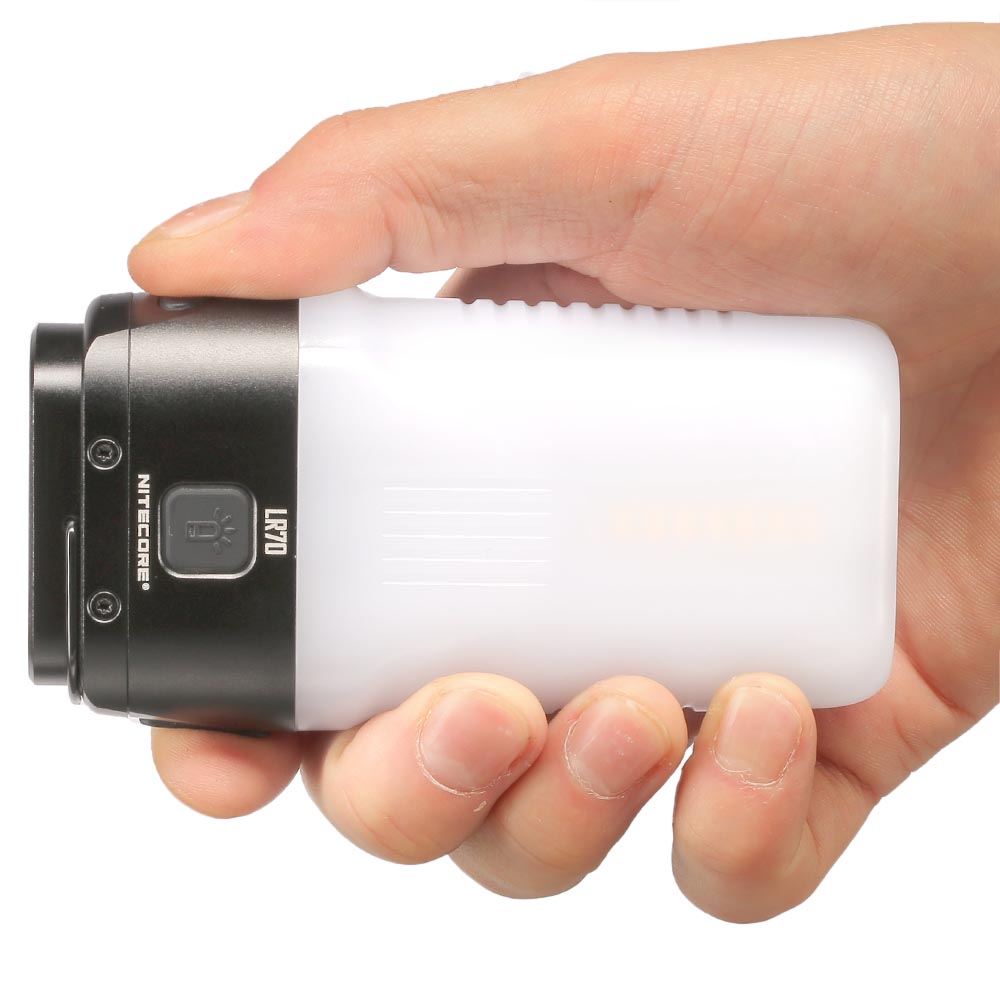 Nitecore 3in1 LED-Taschenlampe LR70 3000 Lumen schwarz Lampe, Laterne und Powerbank in einem Bild 6