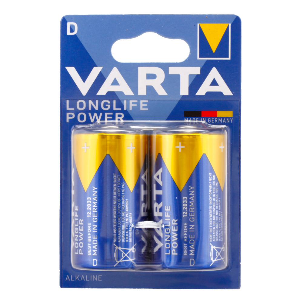 Varta Longlife Power Batterie Monozelle LR20 D - 2 Stck