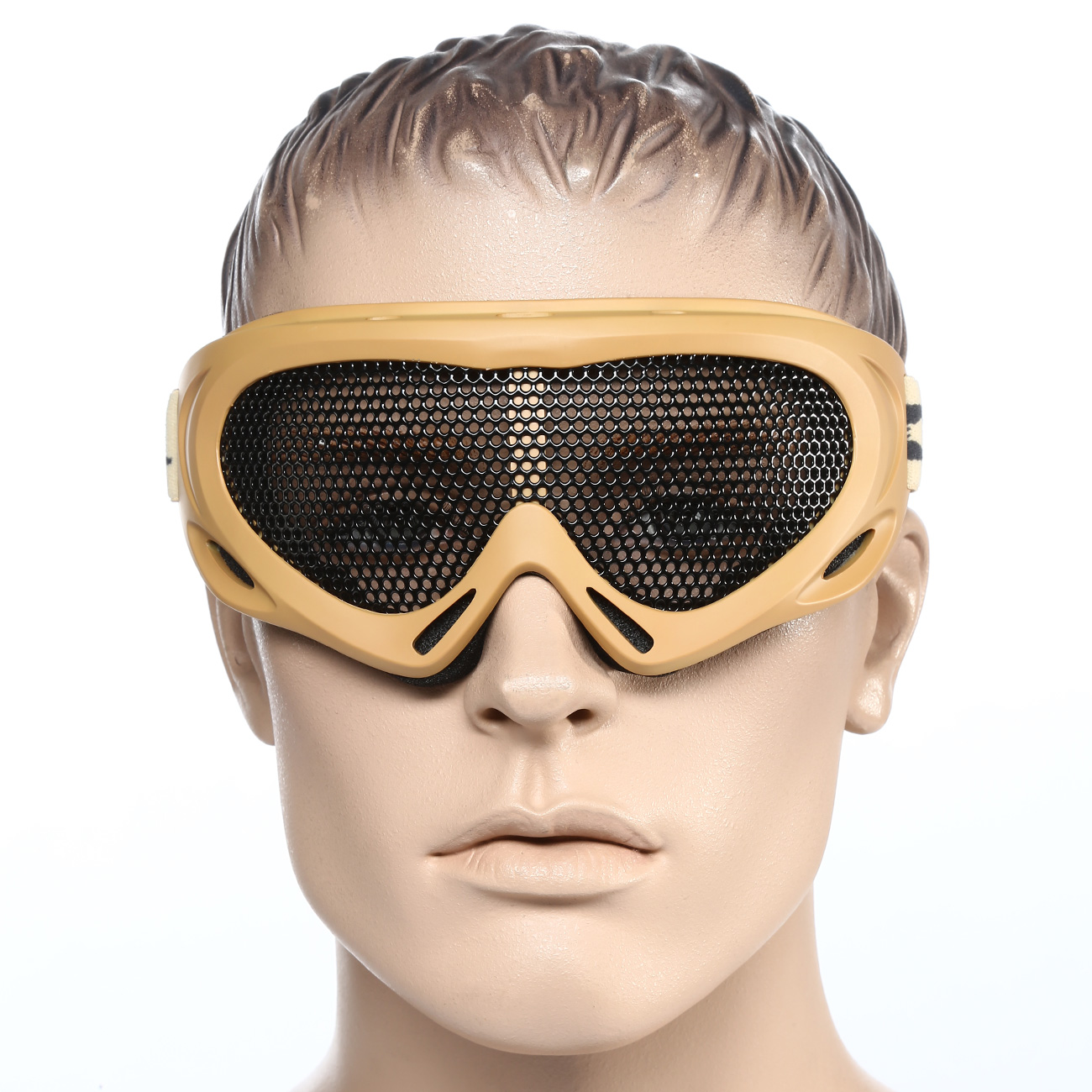 Nuprol Brille Pro Mesh Eye Protection Airsoft Gitterbrille Tan Bild 4