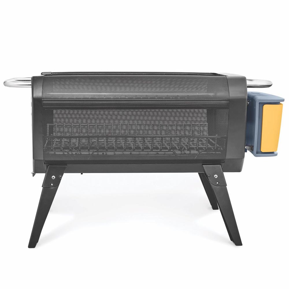 BioLite Firepit+ Feuerstelle, Grill und Powerbank rauchfrei schwarz/orange inkl. Regenhaube, Grill- und Brennstoffrost und Micro Bild 2