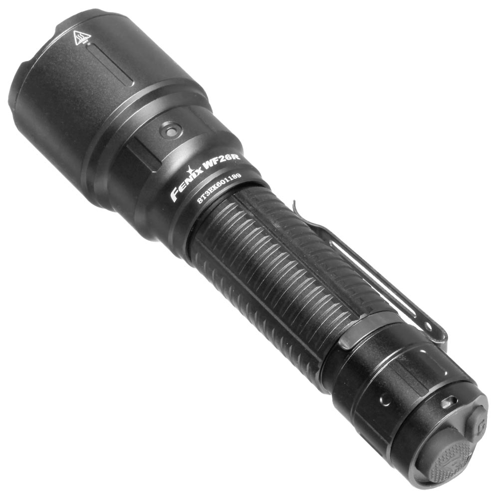 Fenix LED Taschenlampe WF26R 3000 Lumen schwarz inkl. Akku, Ladeschale, USB-Ladekabel, Grtelclip und Handschlaufe Bild 5