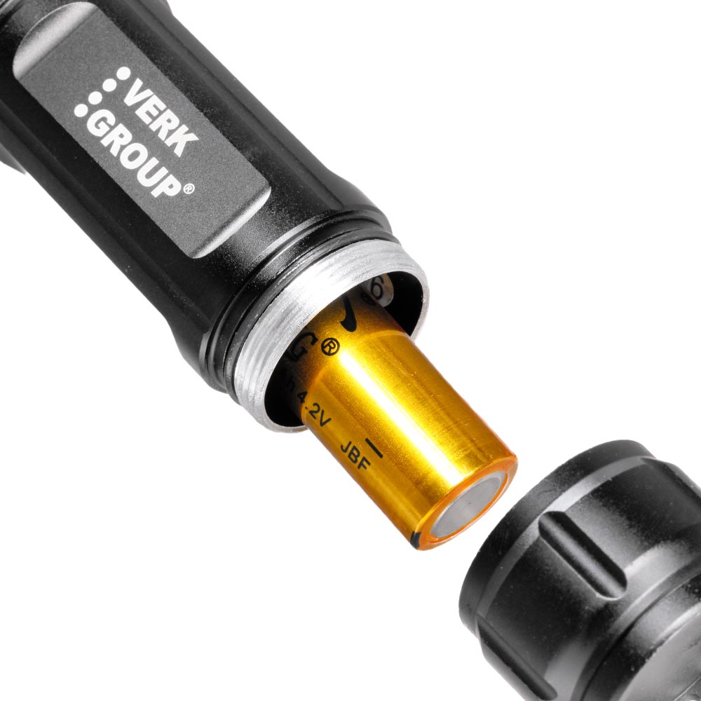 Bailong LED-Taschenlampe mit Gurtschneider, Glasbrecher, Powerbank und COB-LED schwarz inkl. Akku, USB-Ladekabel, Lanyard Bild 6