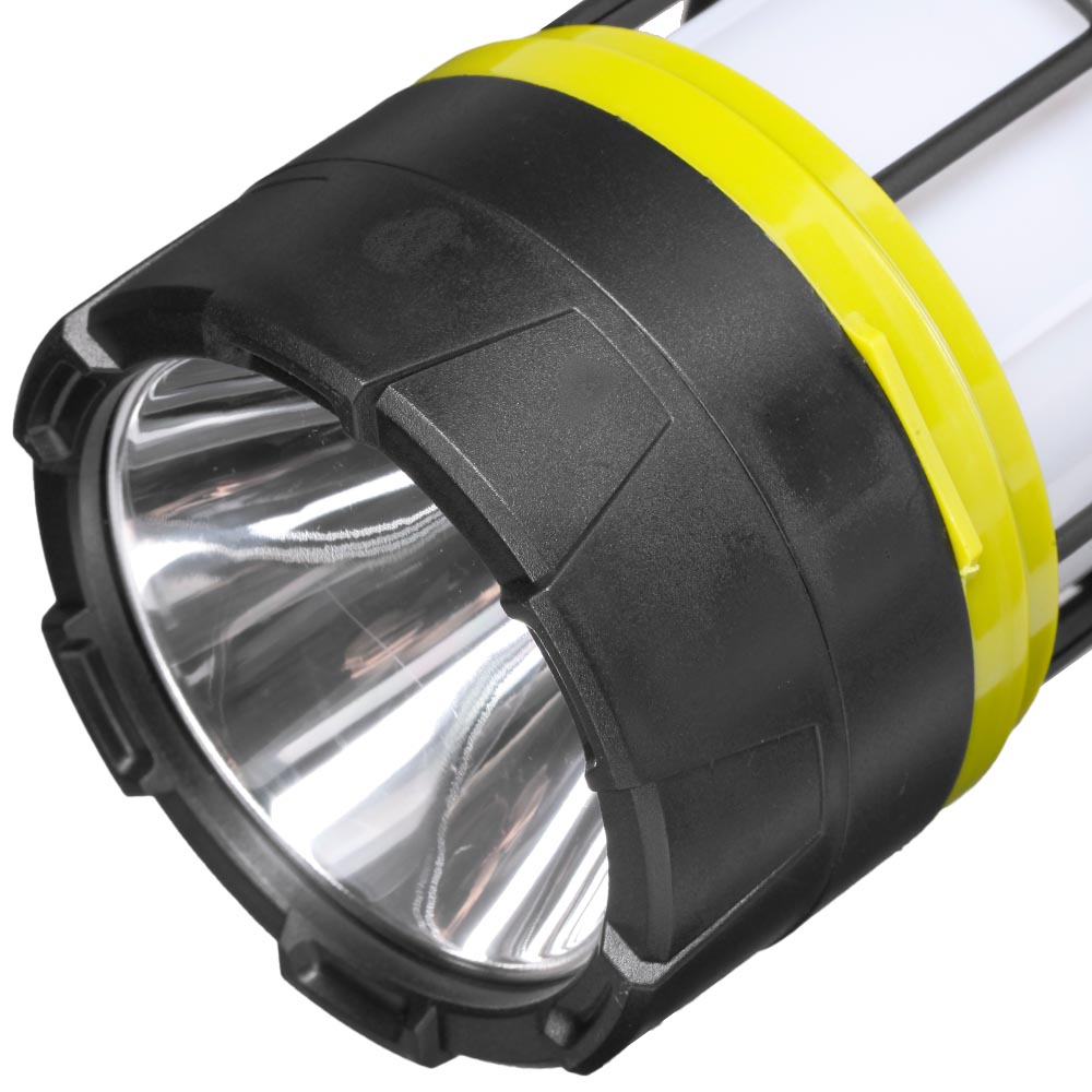 LED Handlampe/Campinglaterne mit Solarpanel und Powerbankfunktion grn/schwarz inkl. Akku und USB-Ladekabel Bild 5