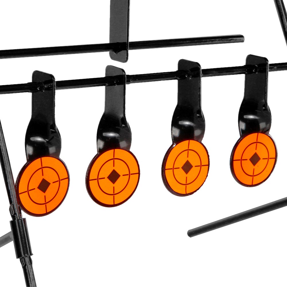 WoSport Wind-Bell Target mit 5 Zielen Metall Pendelspiel schwarz Bild 3