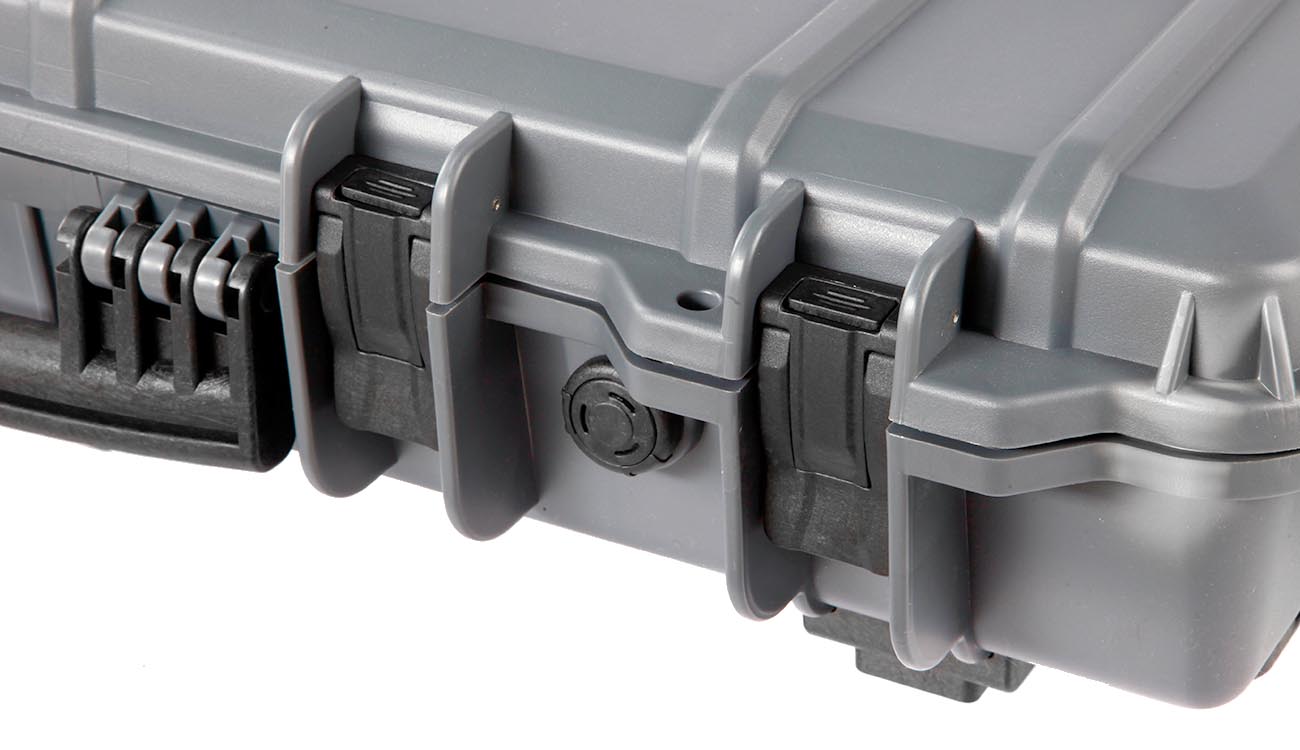 Nuprol Medium Hard Case Waffenkoffer / Trolley 80 x 40 x 17,5 cm Waben-Schaumstoff grau Bild 10
