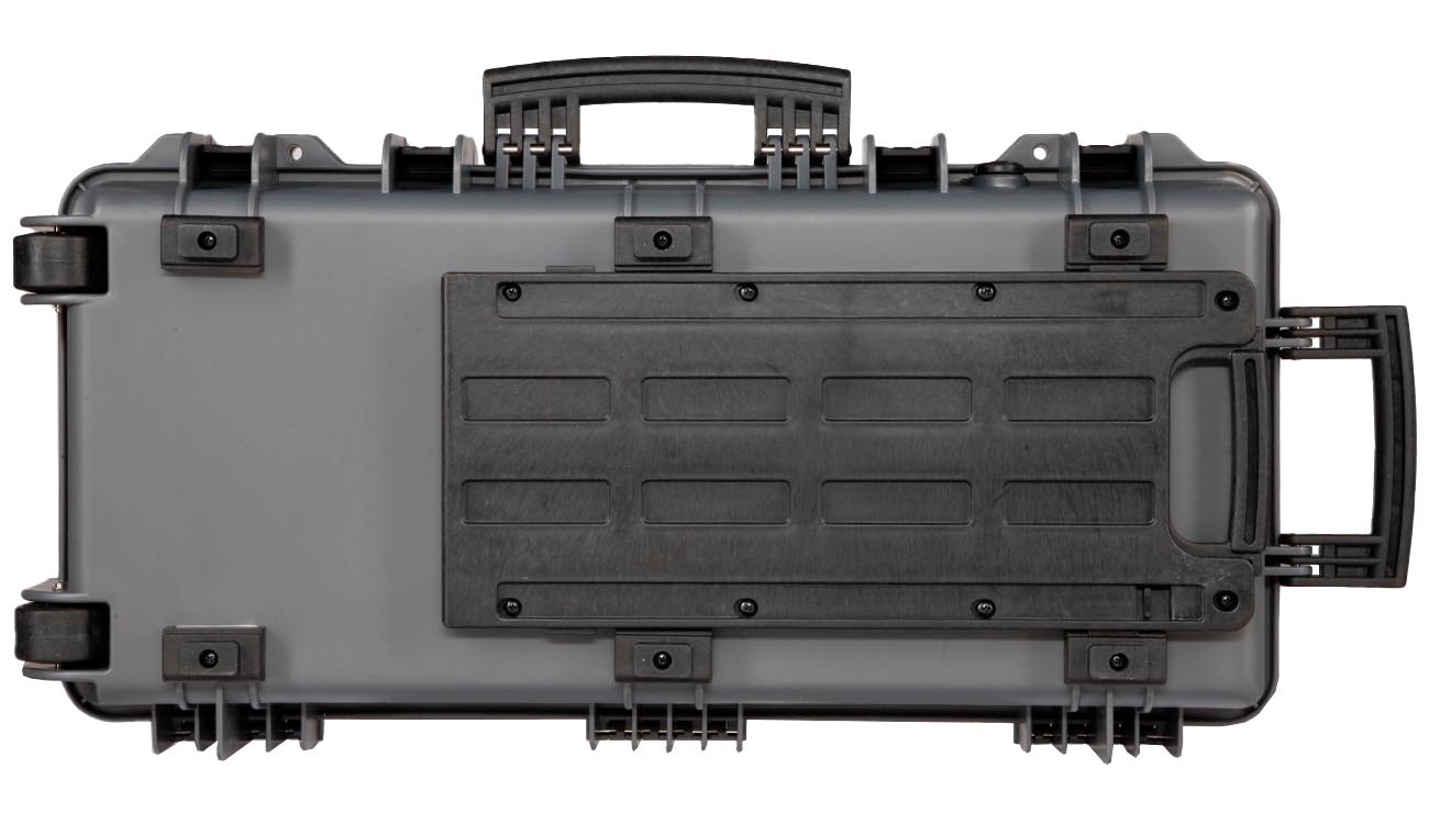 Nuprol Medium Hard Case Waffenkoffer / Trolley 80 x 40 x 17,5 cm Waben-Schaumstoff grau Bild 3