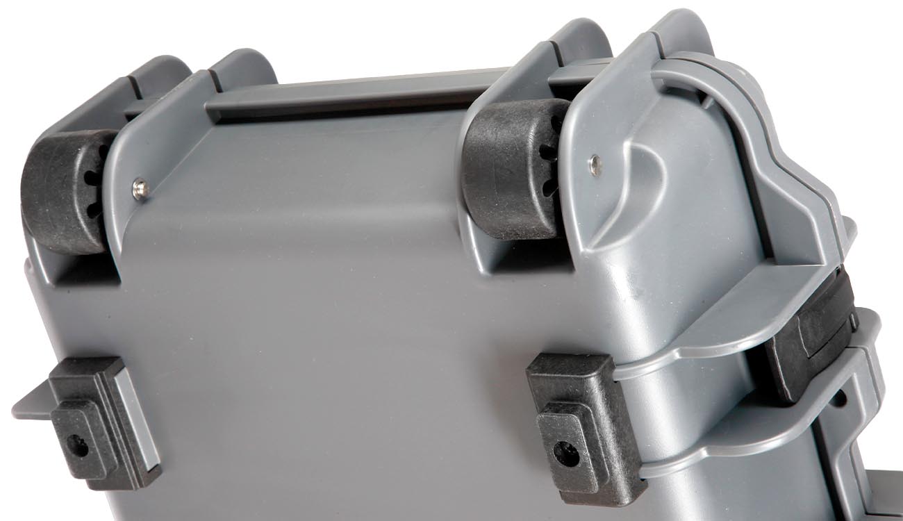Nuprol Medium Hard Case Waffenkoffer / Trolley 80 x 40 x 17,5 cm Waben-Schaumstoff grau Bild 9