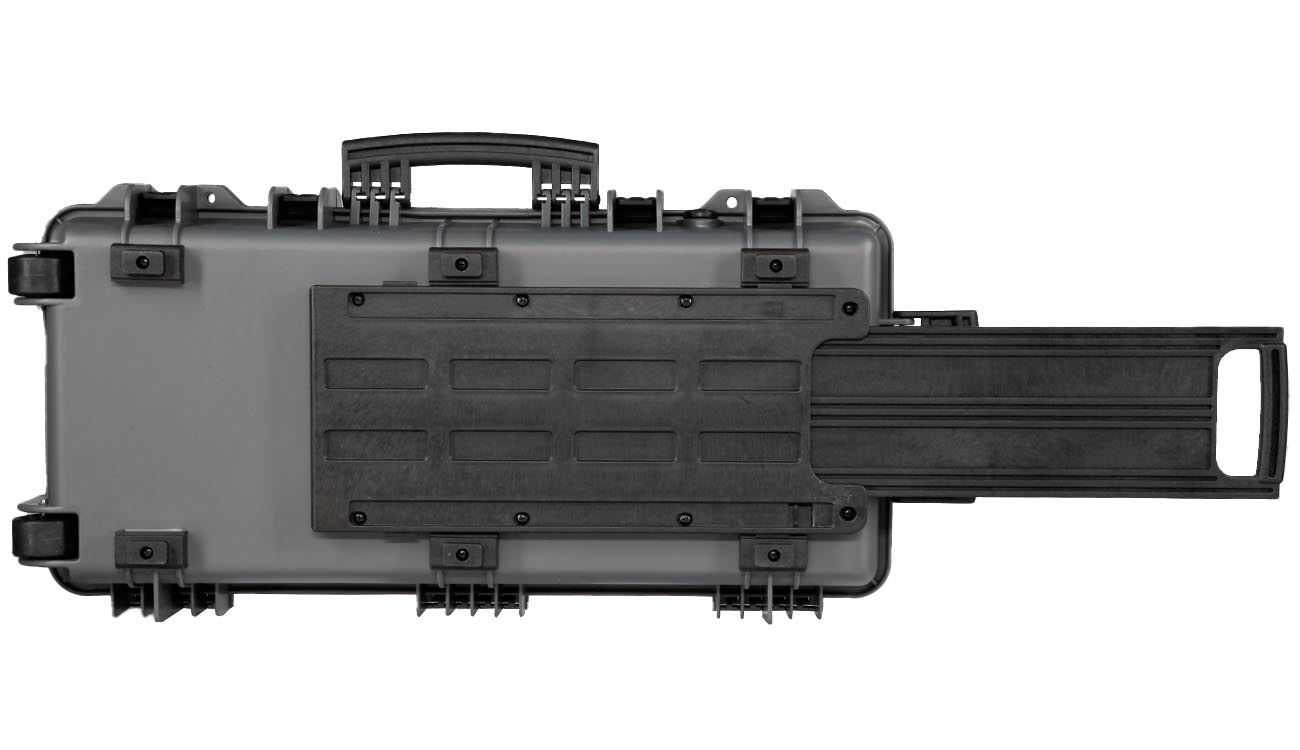 Nuprol Medium Hard Case Waffenkoffer / Trolley 80 x 40 x 17,5 cm PnP-Schaumstoff grau Bild 4