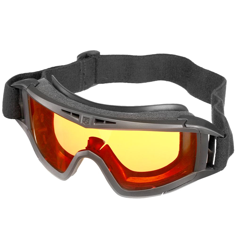 Revision ballistische Schutzbrille Desert Locust Deluxe Kit schwarz inkl. 3 Wechselglsern und Brillenetui Bild 2