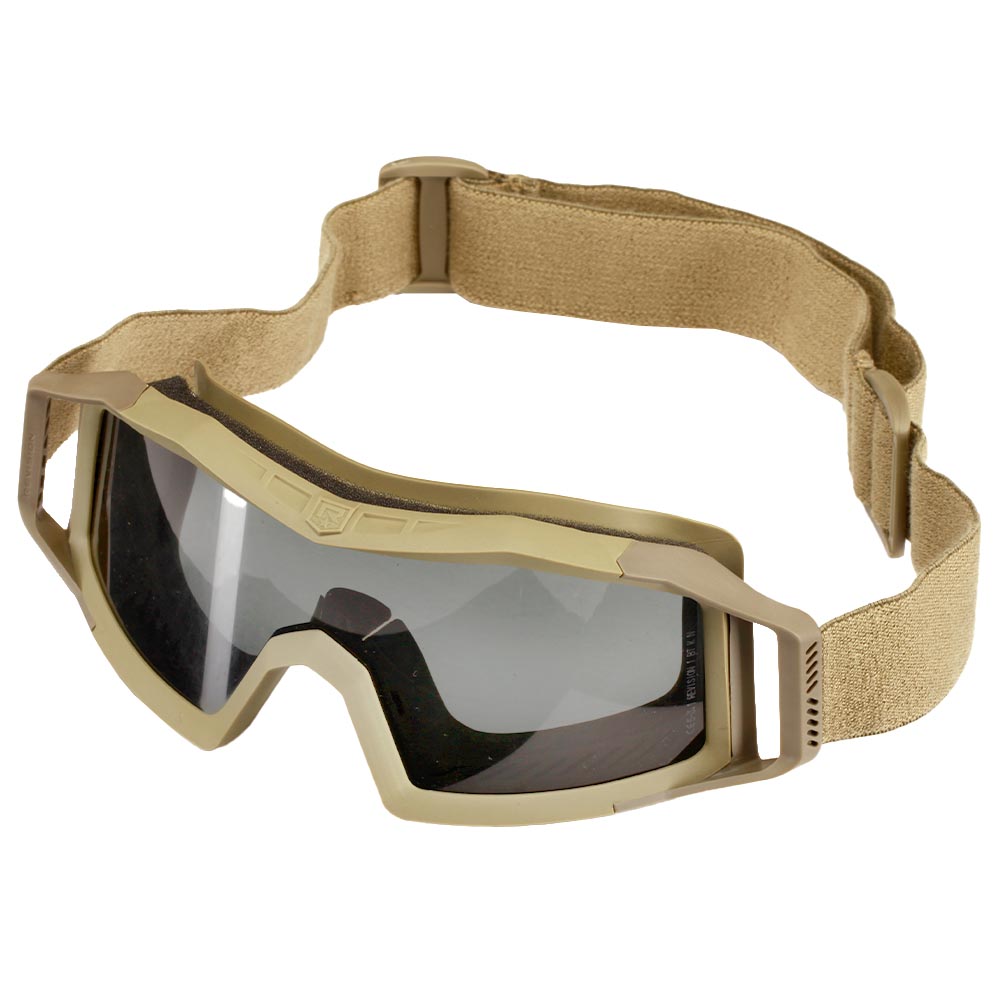 Revision Eyewear Wolfspider Schutzbrille Deluxe Kit mit gelb / klar / rauch Wechselglser tan Bild 1