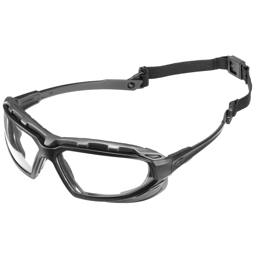 Strike Systems Highlander Plus Schutzbrille schwarz / klar