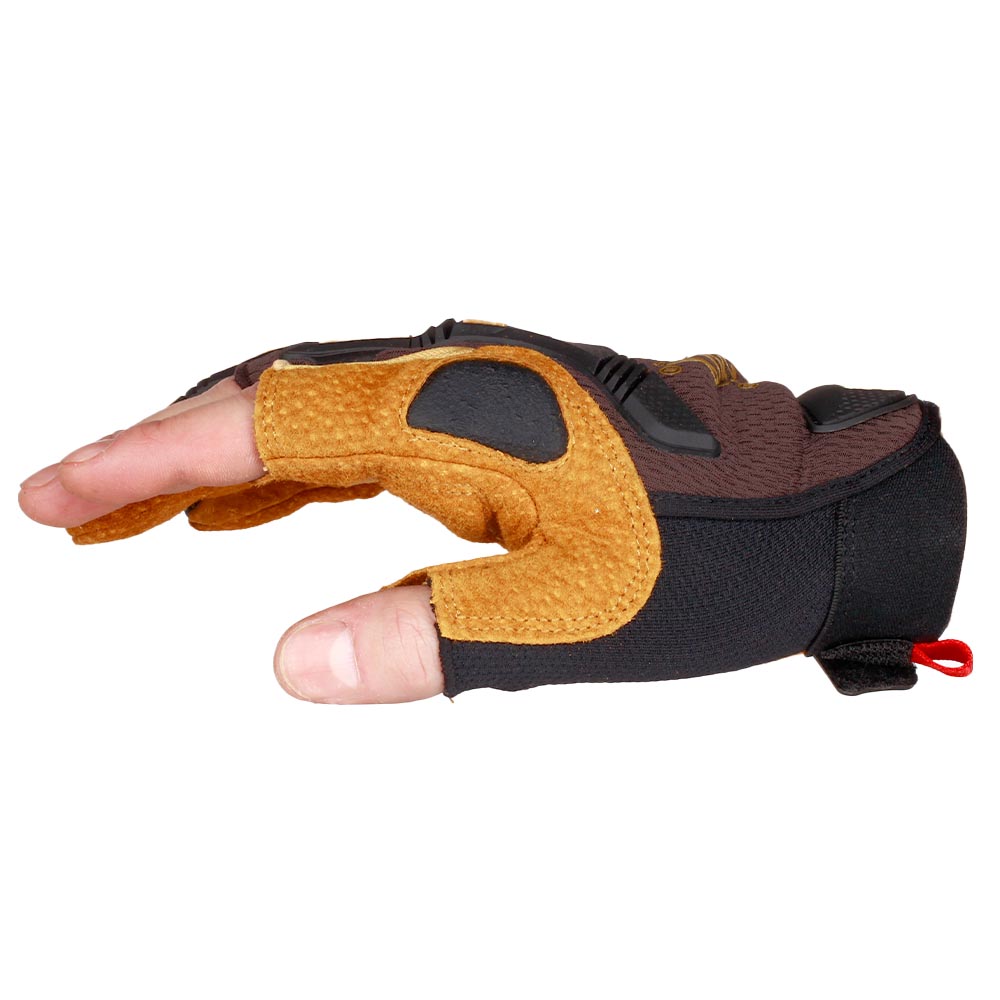 Mechanix Wear M-Pact Fingerless Framer Handschuhe Durahide-Leder braun Bild 4