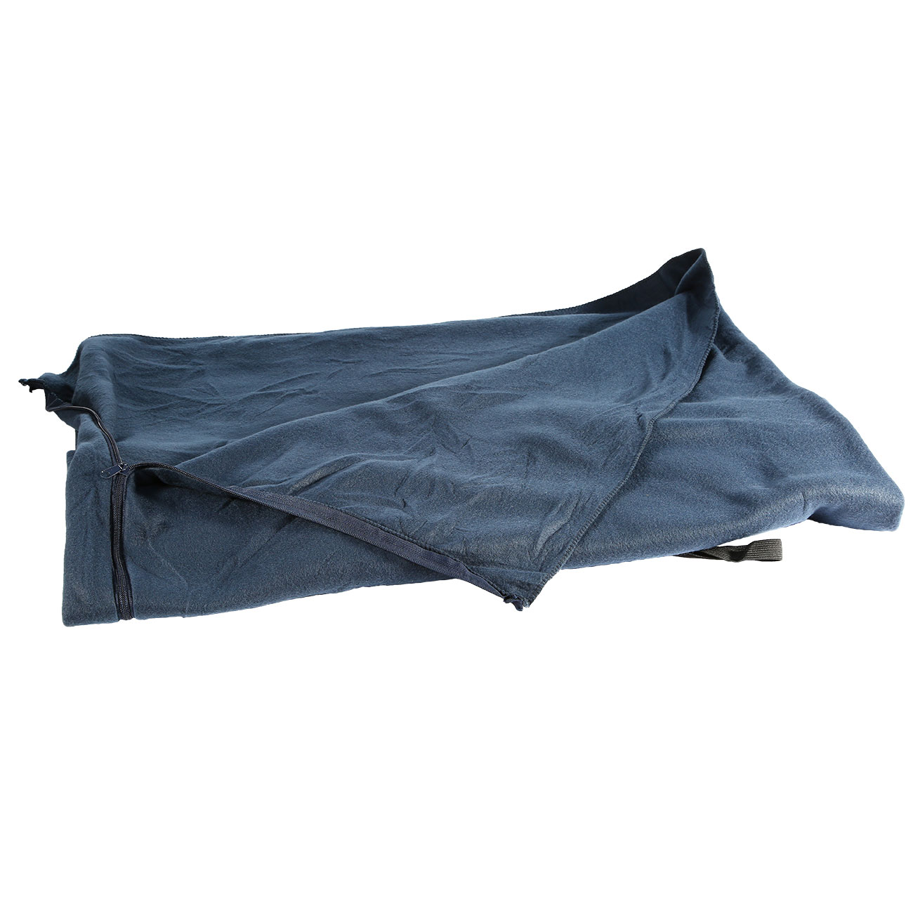 Fosco Schlafsackdecke Fleece blau - auch als Inlett verwendbar Bild 3