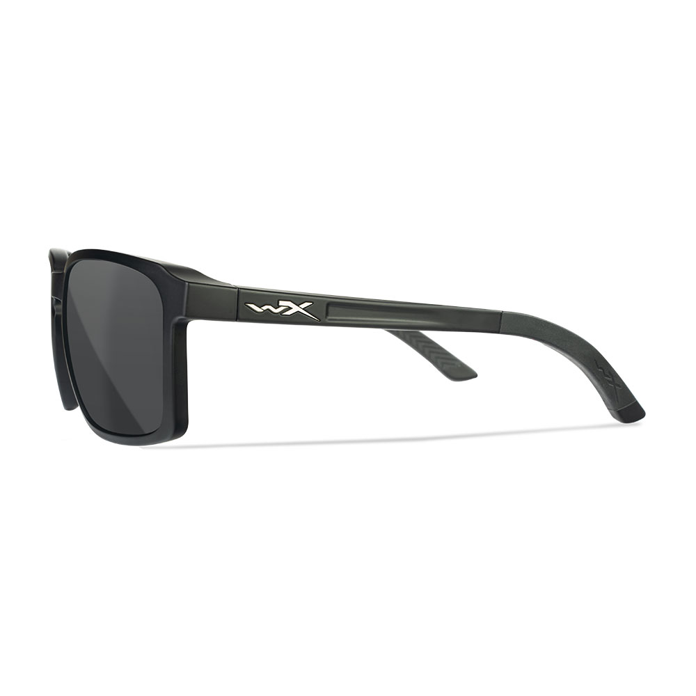 Wiley X Sonnenbrille Alfa matt schwarz Glser grau inkl. Brilletui und Seitenschutz Bild 2