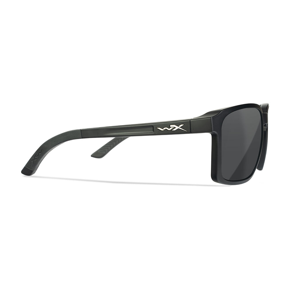 Wiley X Sonnenbrille Alfa matt schwarz Glser grau inkl. Brilletui und Seitenschutz Bild 4