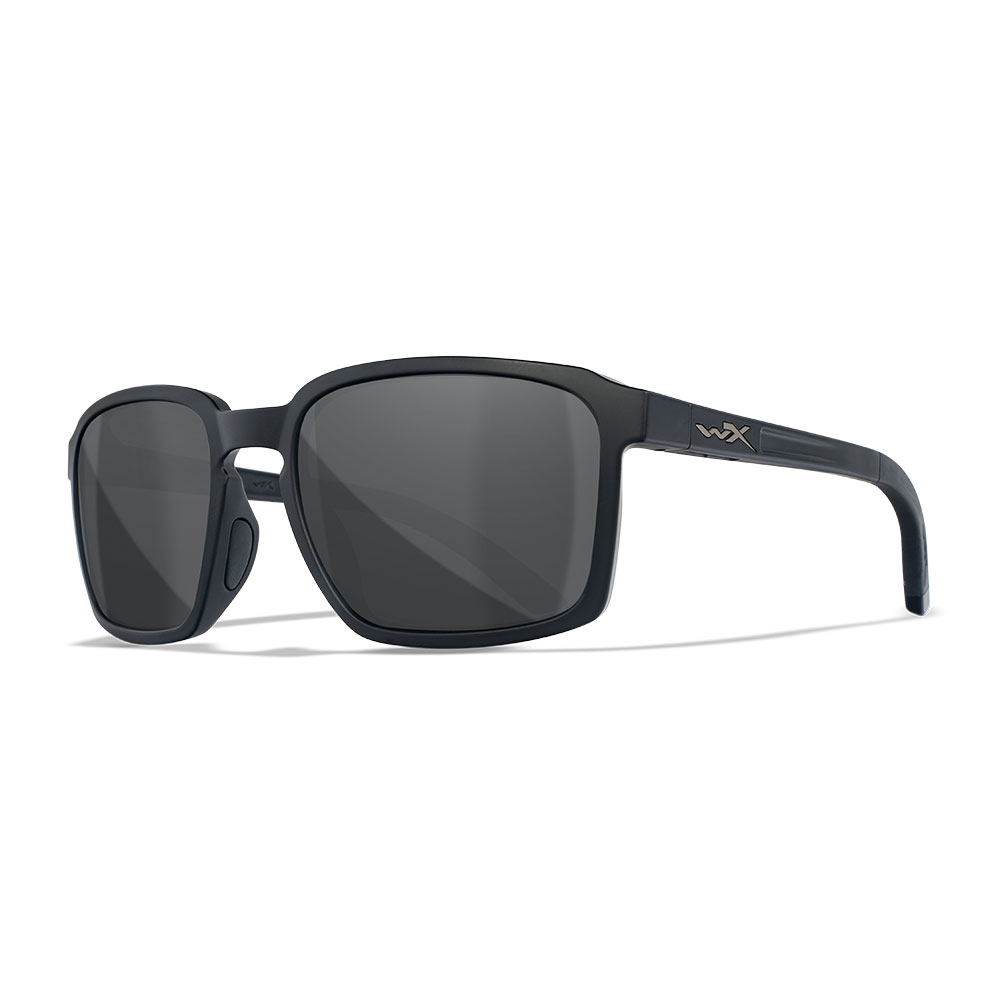 Wiley X Sonnenbrille Alfa matt schwarz Glser grau inkl. Brilletui und Seitenschutz Bild 5