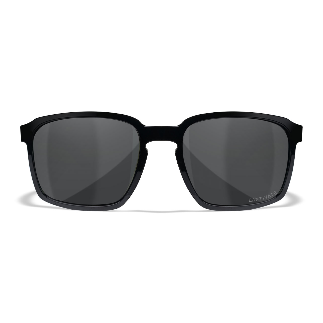 Wiley X Sonnenbrille Alfa Captivate schwarz glnzend Glser grau polarisiert inkl. Brillenetui und Seitenschutz Bild 1