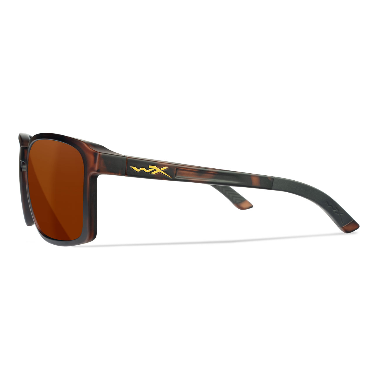 Wiley X Sonnenbrille Alfa Captivate matt braun Glser kupfer polarisiert inkl. Brillenetui und Seitenschutz Bild 2