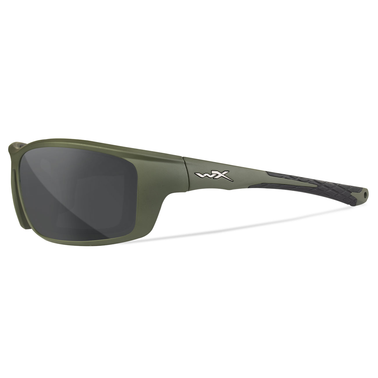 Wiley X Sonnenbrille Grid Captivate matt oliv Glser grau inkl. Brillenetui und Facial Cavity Dichtung Bild 2