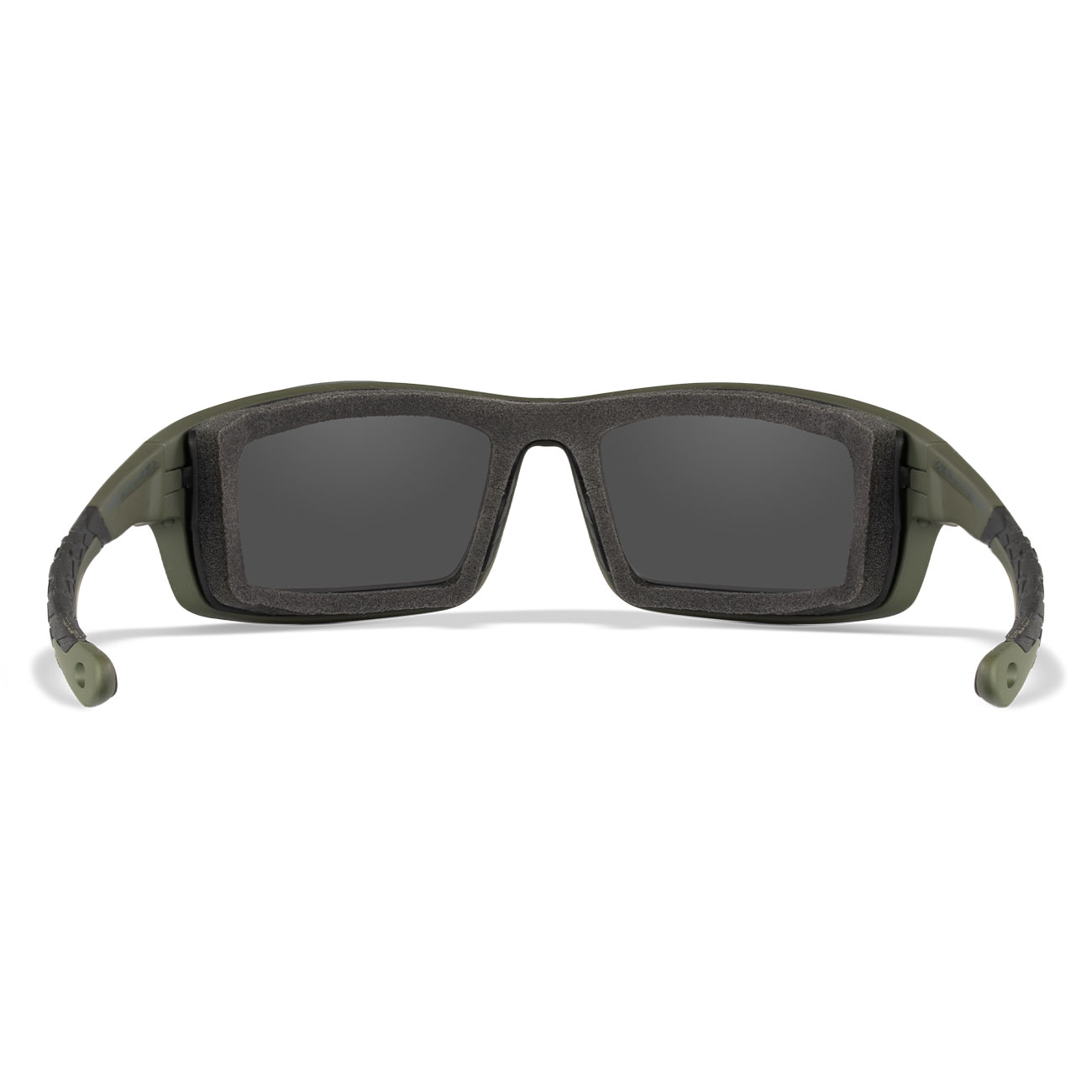 Wiley X Sonnenbrille Grid Captivate matt oliv Glser grau inkl. Brillenetui und Facial Cavity Dichtung Bild 3