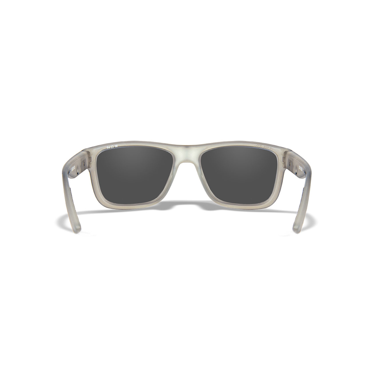 Wiley X Sonnenbrille Ovation Captivate matt transparent grau Glser blau verspiegelt polarisiert inkl. Brillenetui und Seitensch Bild 3