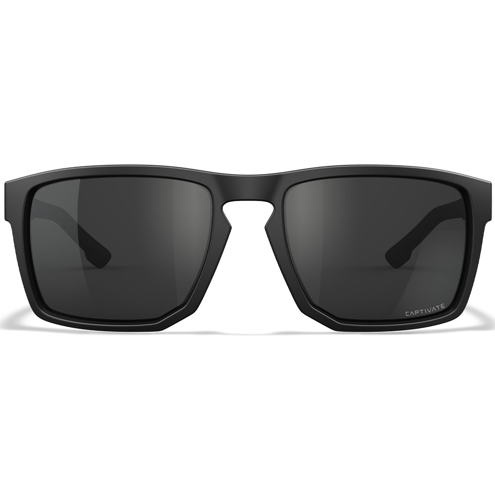 Wiley X Sonnenbrille Founder Captivate matt schwarz Glser grau inkl. Seitenschutz Bild 1