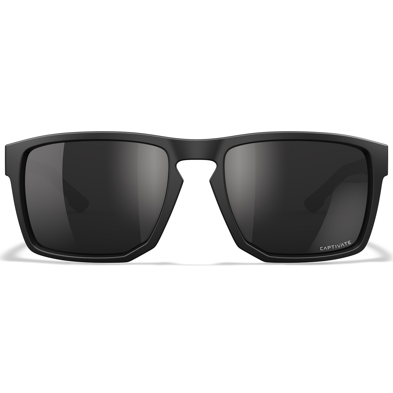 Wiley X Sonnebrille Founder Captivate matt schwarz Glser schwarz verspiegelt und polarisiert inkl. Seitenschutz Bild 1
