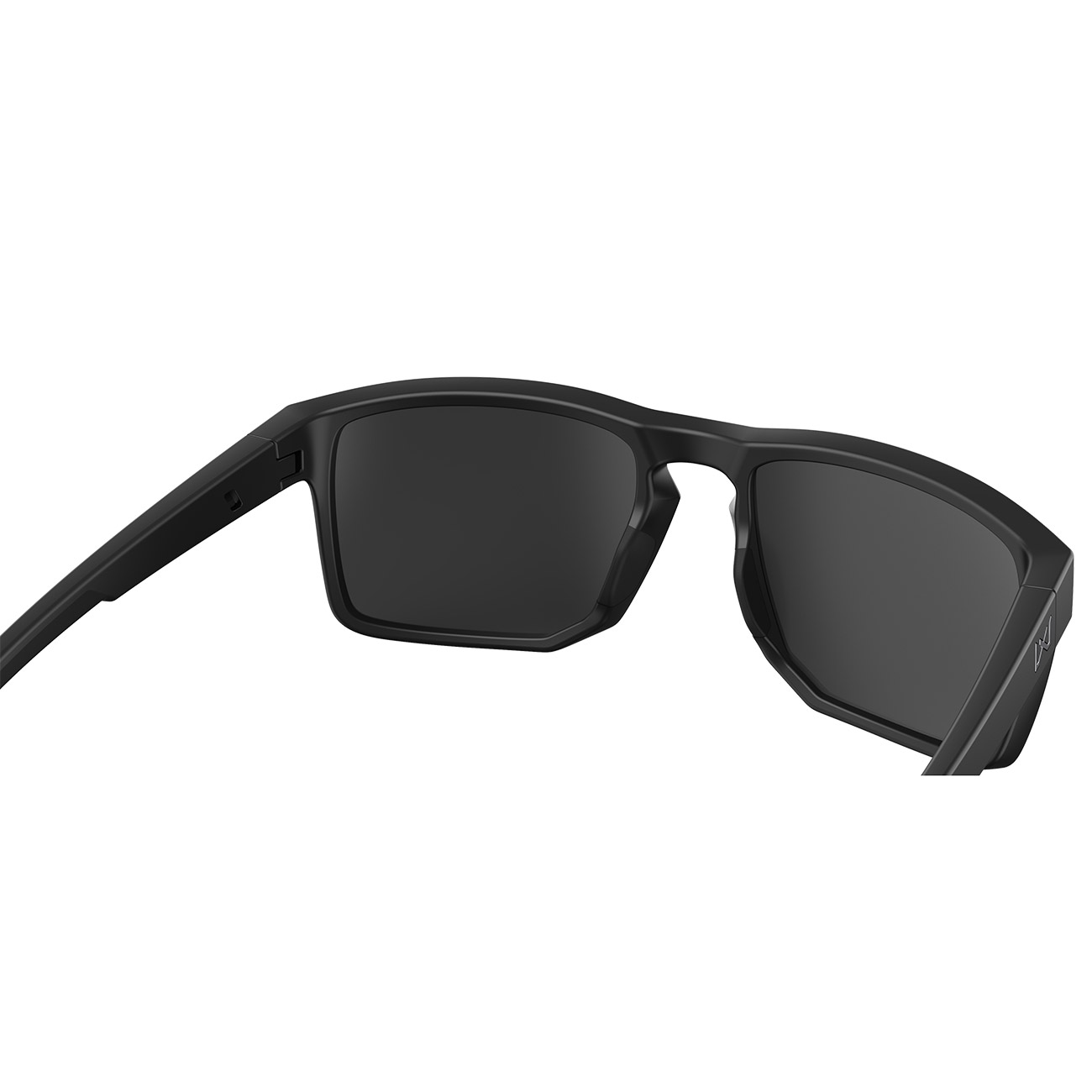 Wiley X Sonnebrille Founder Captivate matt schwarz Glser schwarz verspiegelt und polarisiert inkl. Seitenschutz Bild 3