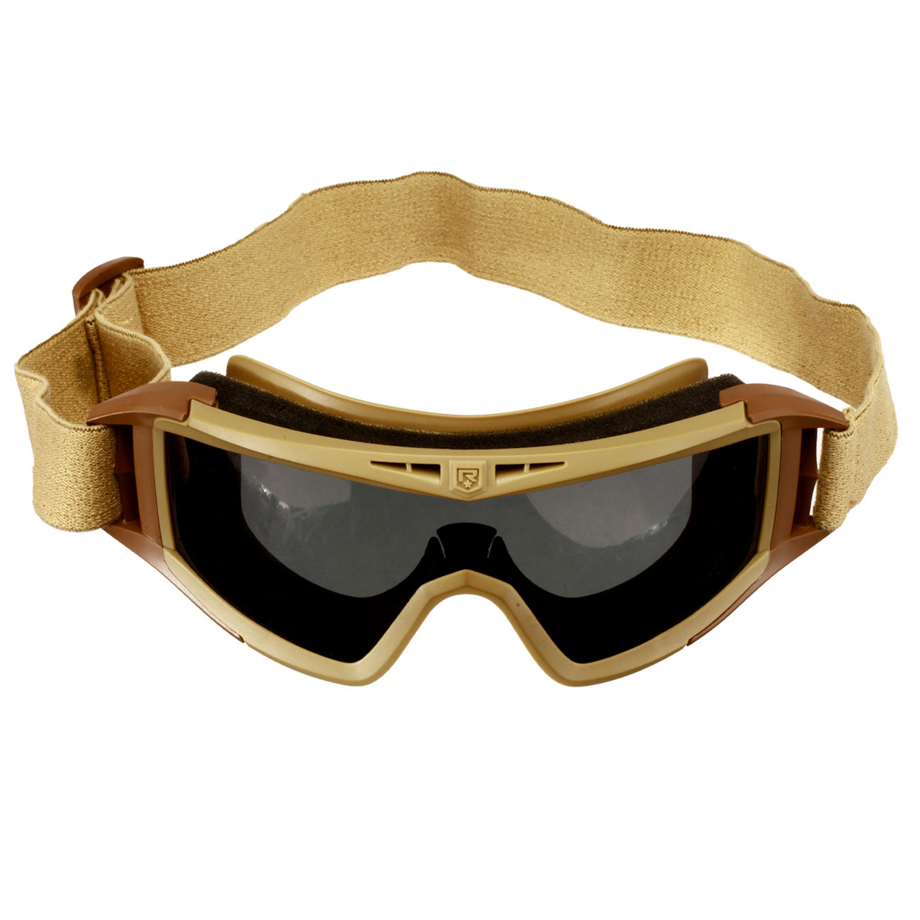 Revision ballistische Schutzbrille Desert Locust Deluxe Kit tan inkl. 3 Wechselglsern und Brillenetui Bild 3