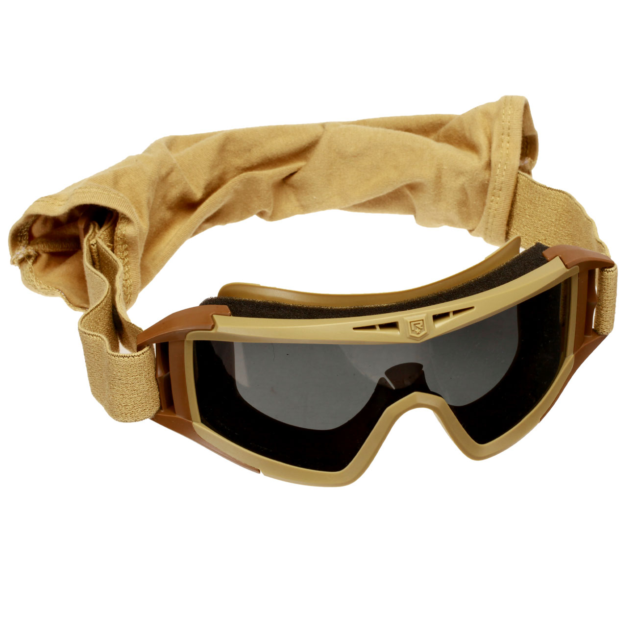 Revision ballistische Schutzbrille Desert Locust Deluxe Kit tan inkl. 3 Wechselglsern und Brillenetui Bild 4
