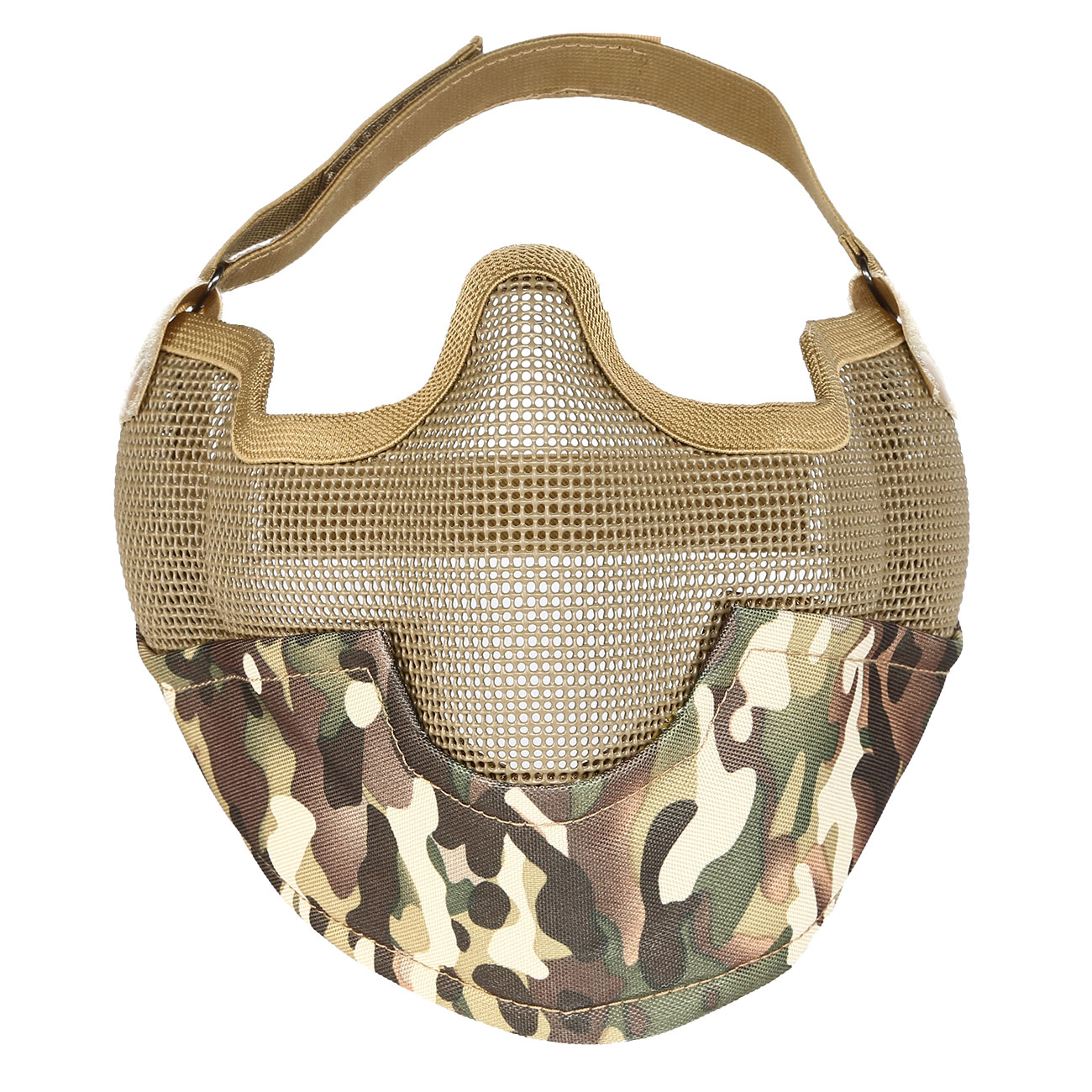 Nuprol Mesh Mask V2 Gittermaske Full Lower Face mit Ohrabdeckung camo Bild 4