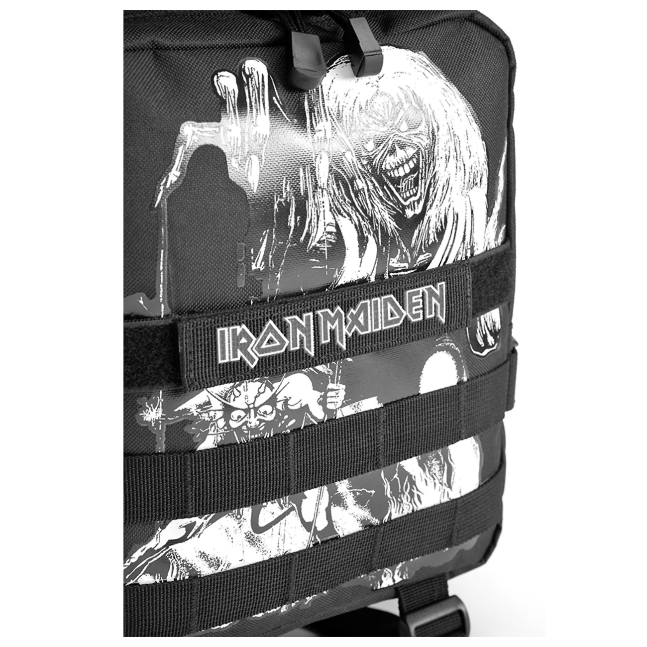 Brandit Rucksack Cooper Iron Maiden NOTB 40 Liter Large schwarz Glow in the dark Bild 4