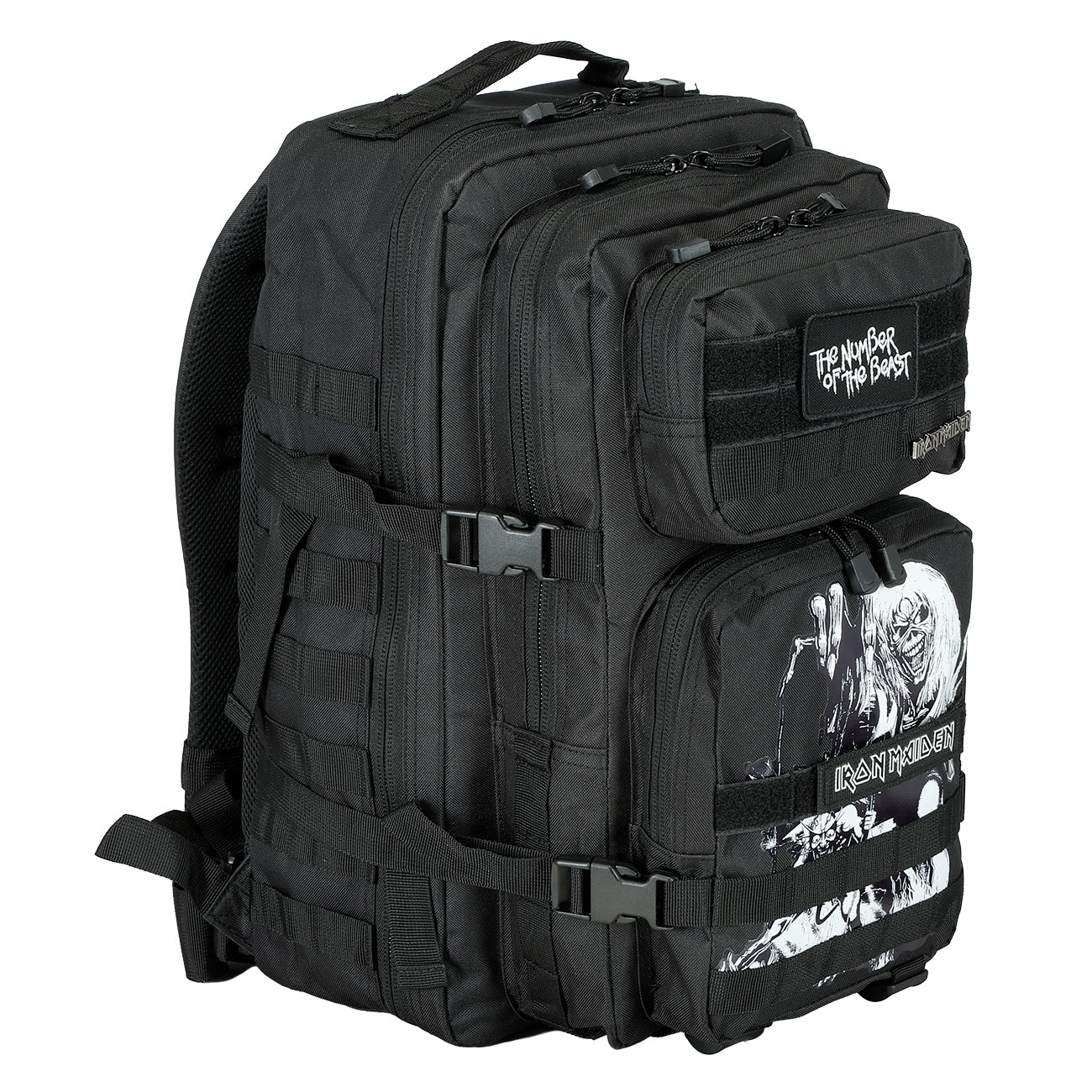 Brandit Rucksack Cooper Iron Maiden NOTB 40 Liter Large schwarz Glow in the dark
