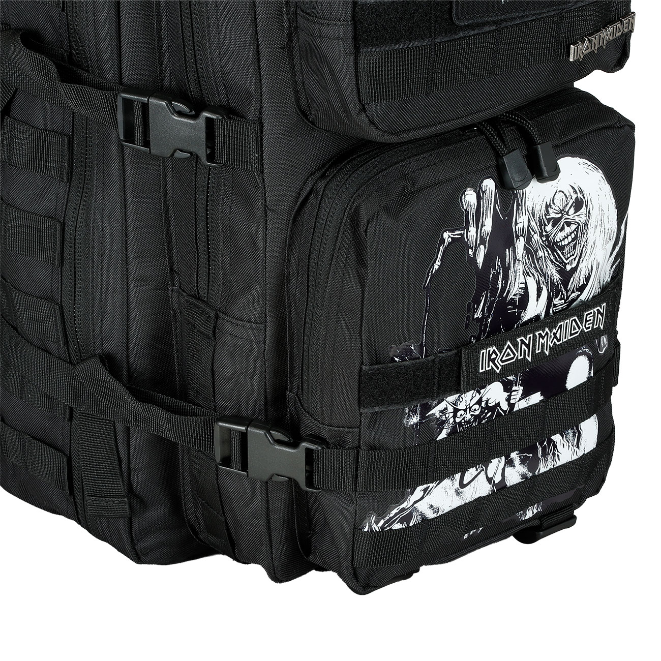 Brandit Rucksack Cooper Iron Maiden NOTB 40 Liter Large schwarz Glow in the dark Bild 8