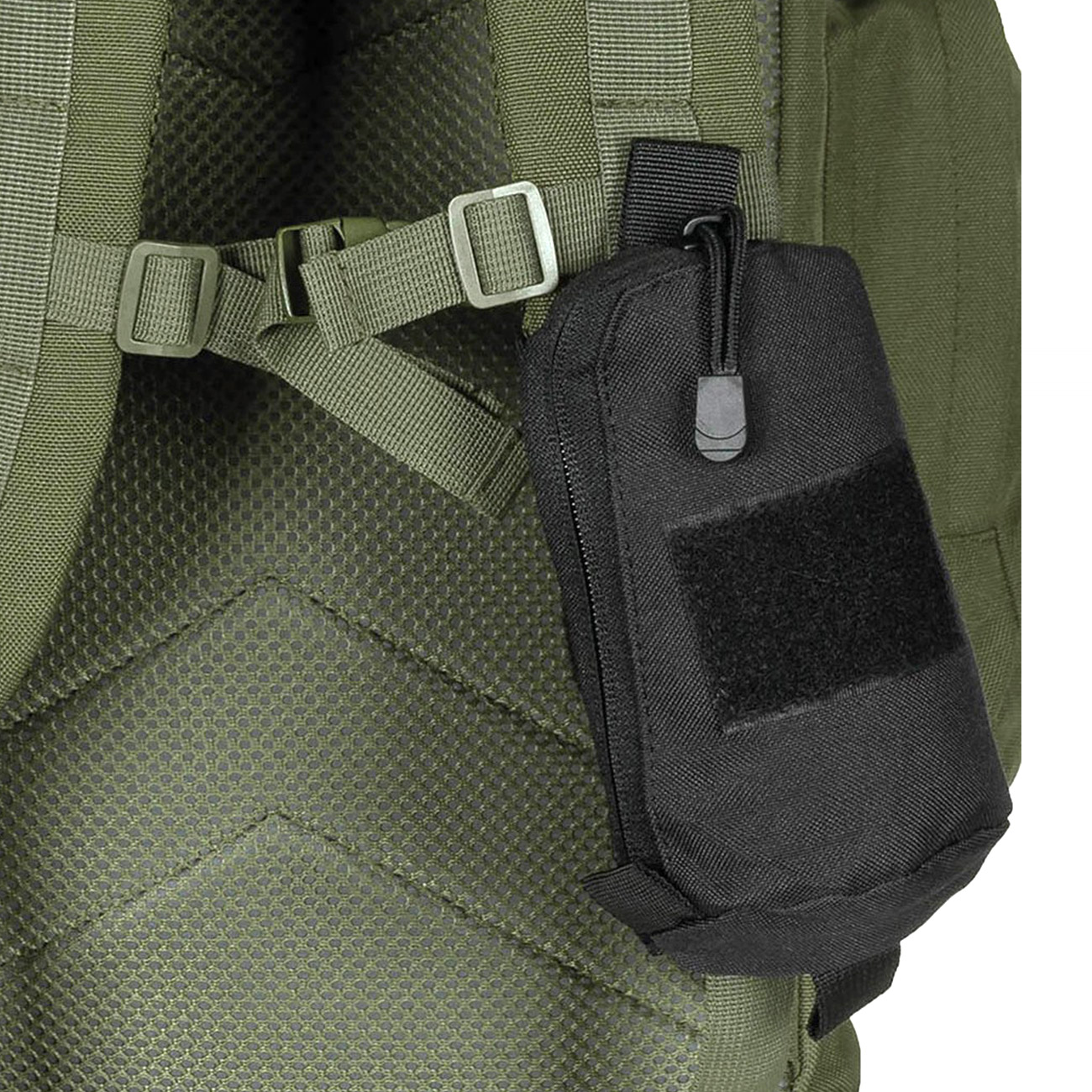 MFH Mulifunktionstasche mit Molle System schwarz 18 x 10 x 4 cm ideal fr Schultergurte Bild 2