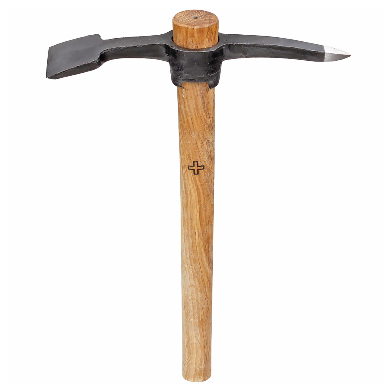 Schweizer Pionierpickel mit Holzstiel Bild 1