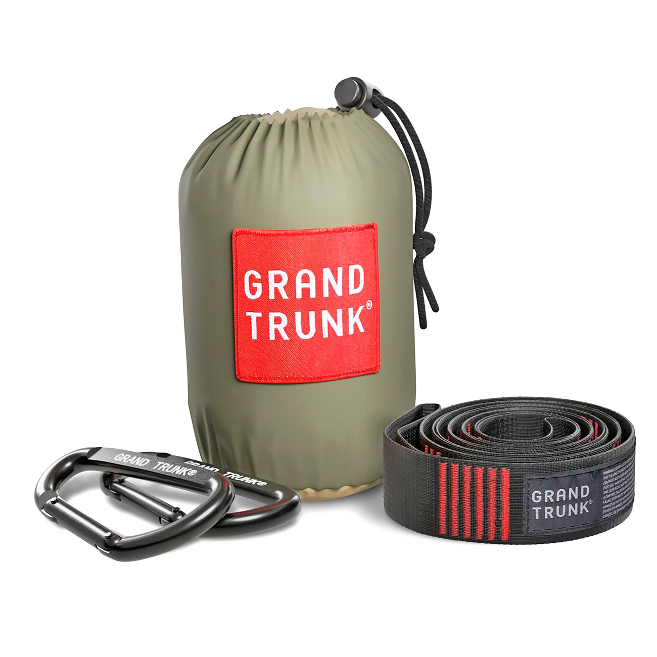 Grand Trunk Hngematte Double Deluxe fr 2 Personen oliv/khaki inkl. Befestigungssystem Bild 2