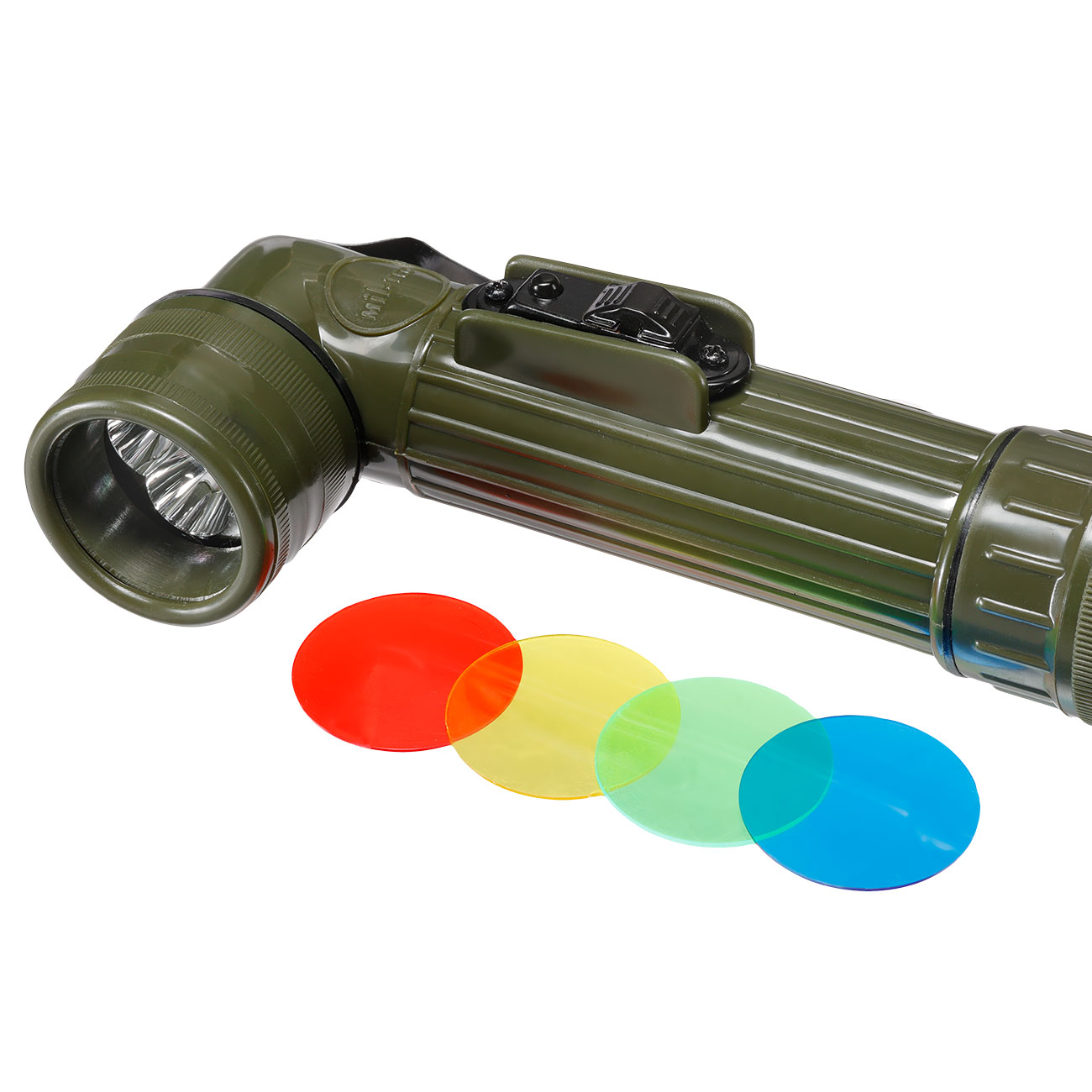 Mil-Tec LED Winkelstablampe medium oliv Bild 1