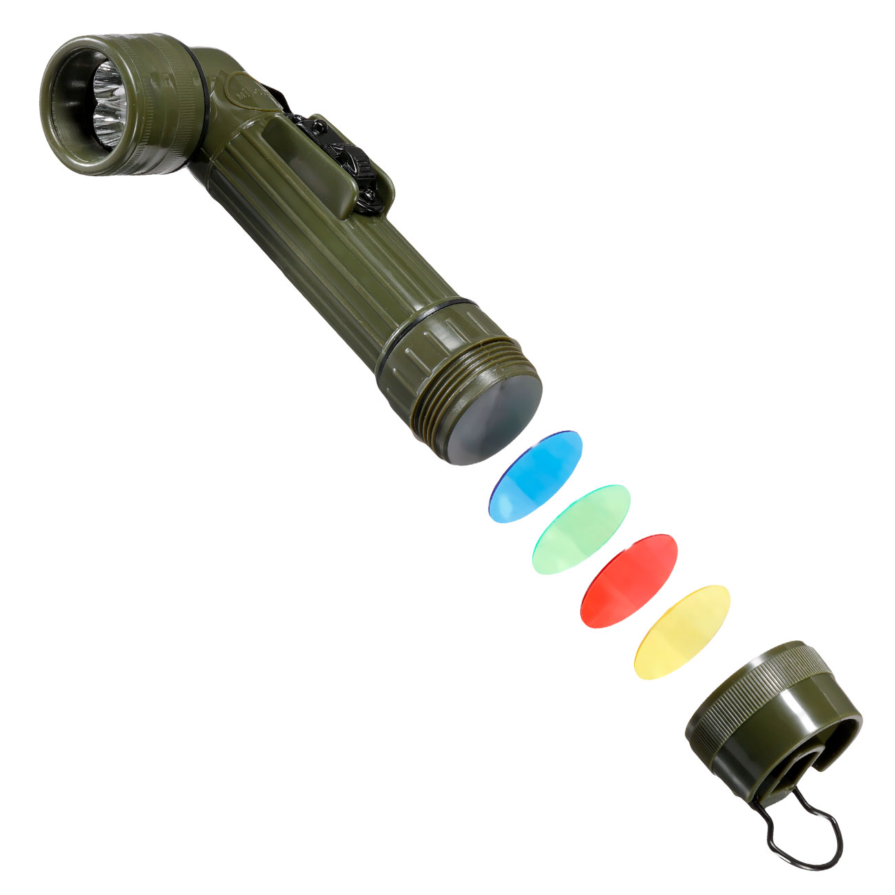 Mil-Tec LED Winkelstablampe medium oliv Bild 2