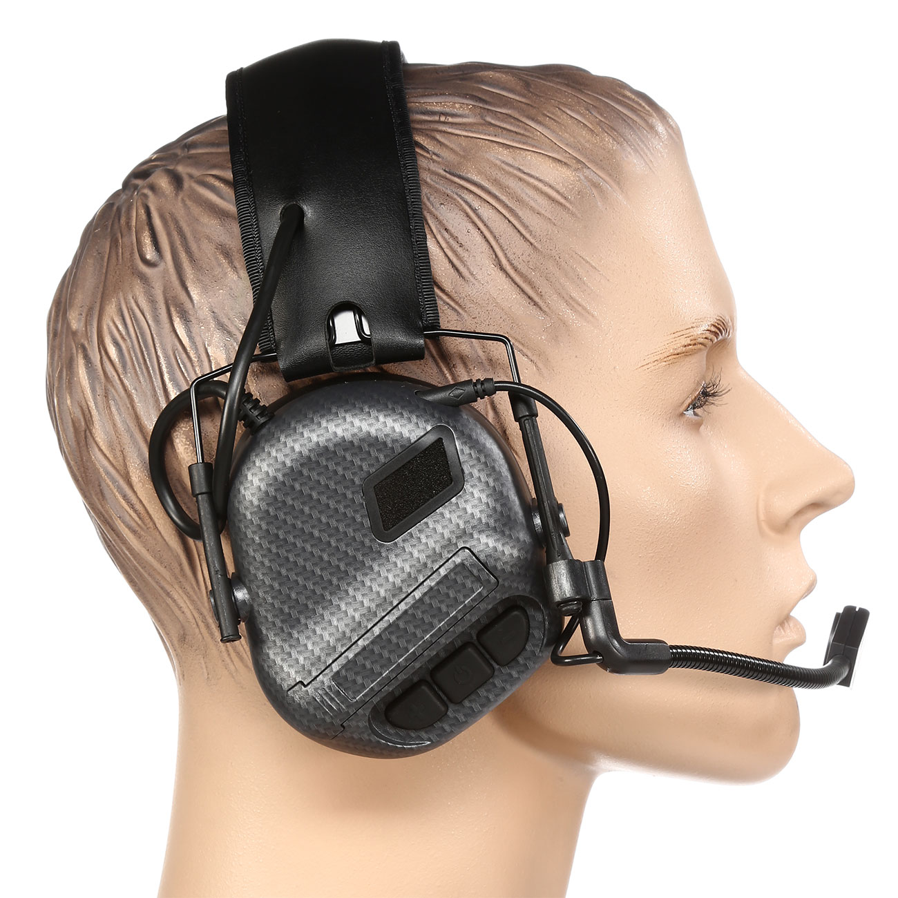 Nuprol Tactical Comms Headset Gen. 5 Full Option Ausfhrung m. Z-Tactical / Element Anschluss Carbon-Design Bild 4