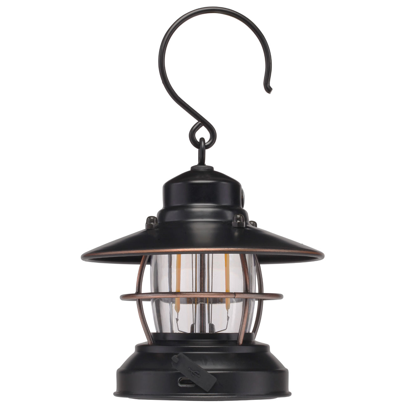 Barebones Mini Laterne Edison 100 Lumen schwarz/bronze inkl. USB-Kabel Bild 2